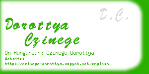 dorottya czinege business card
